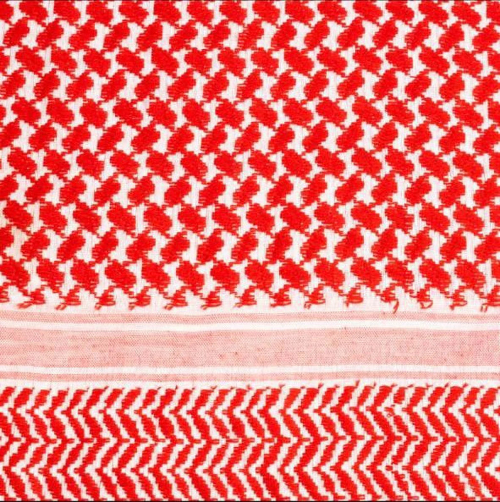 Red & White Kufiya