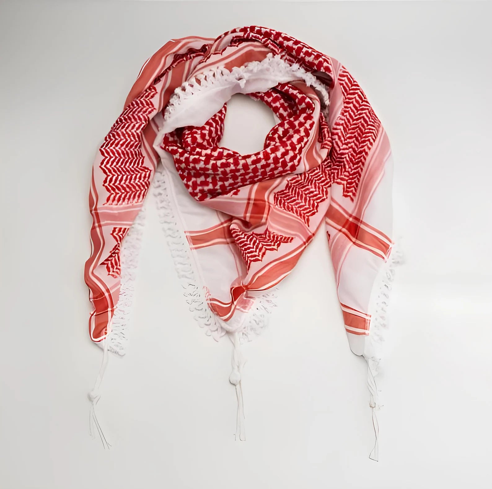Red & White Kufiya