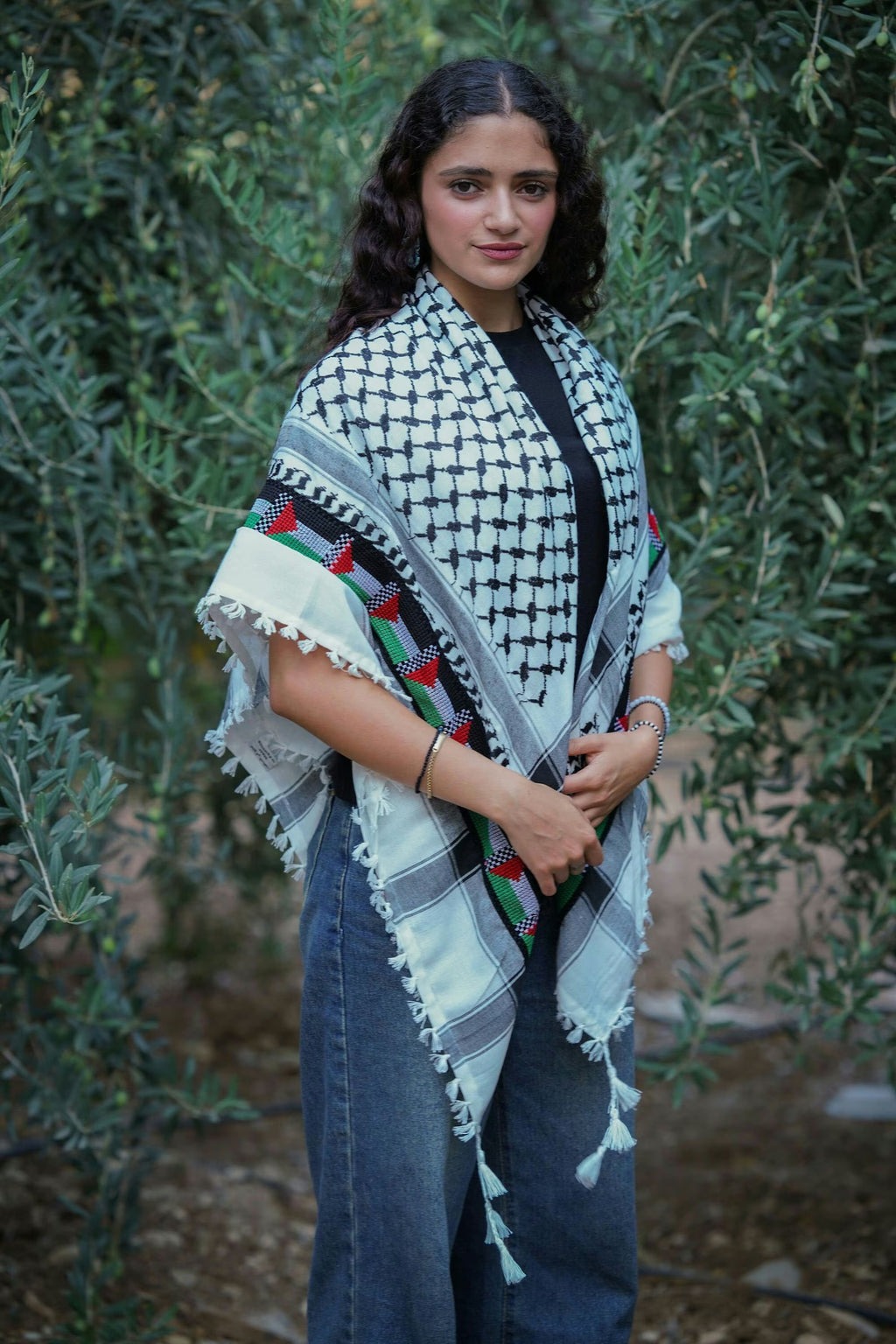 Palestine Embroidered Kufiya
