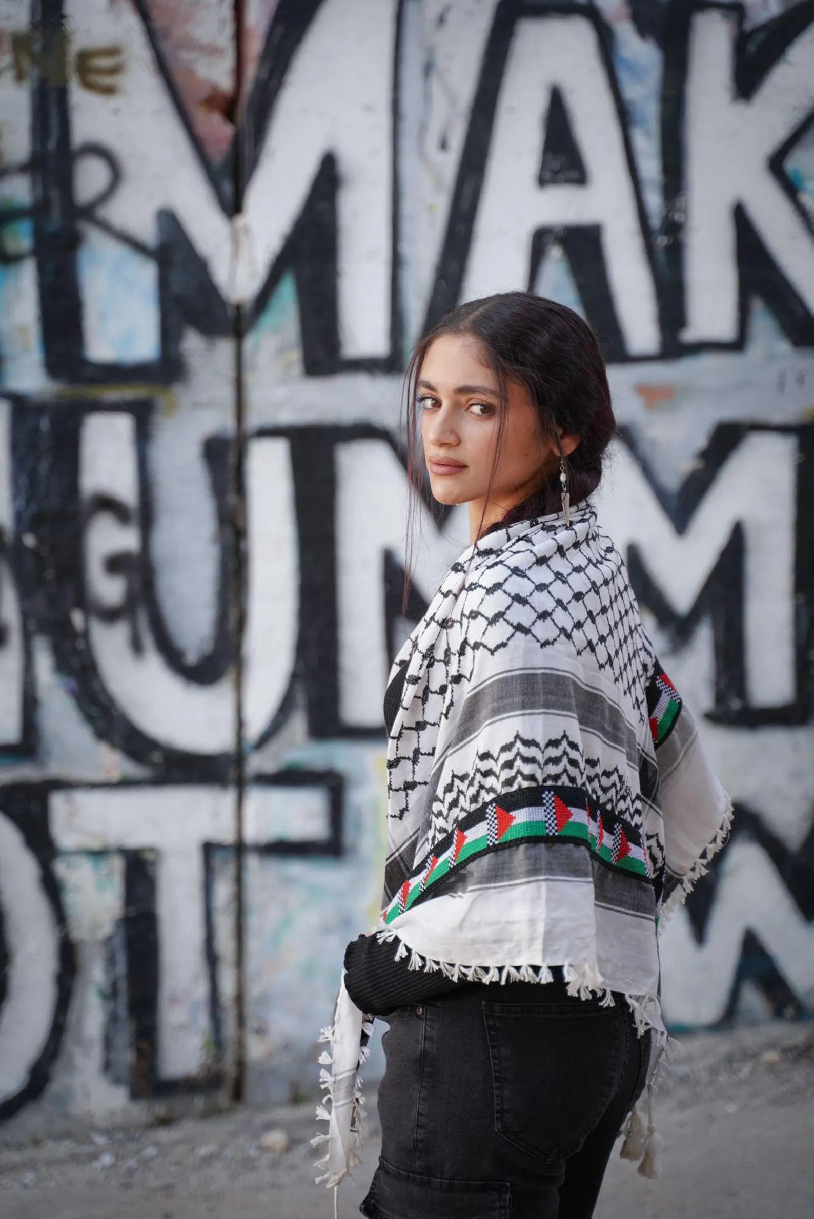 Palestine Embroidered Kufiya