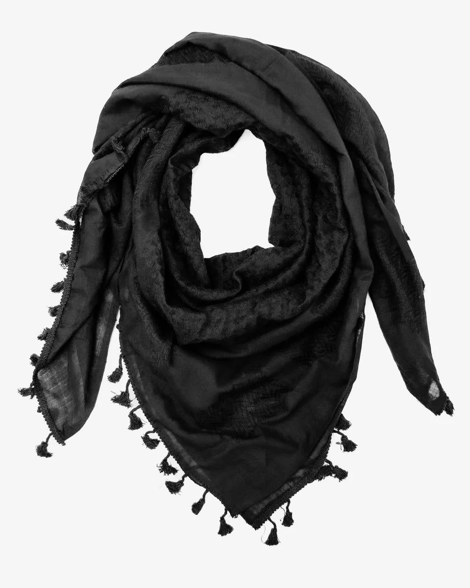 Pure Black Kufiya